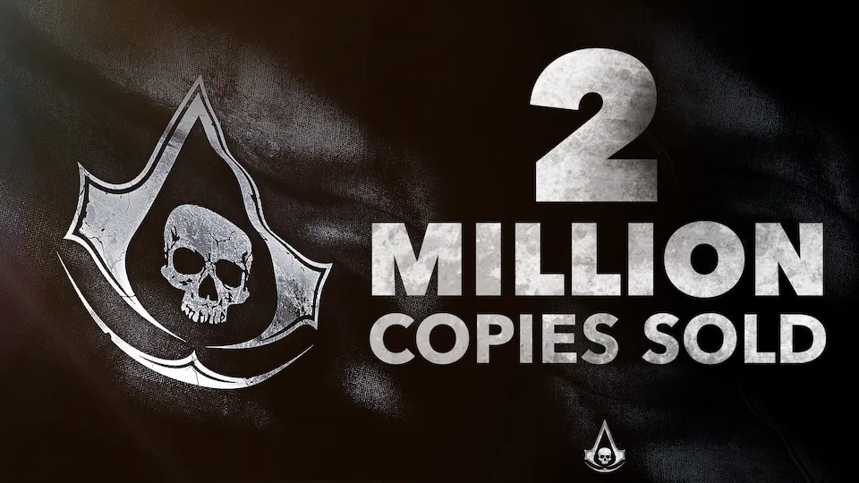 Ubisoft official Assassin's Creed Black Flag Resynced two million copies sold launch key art