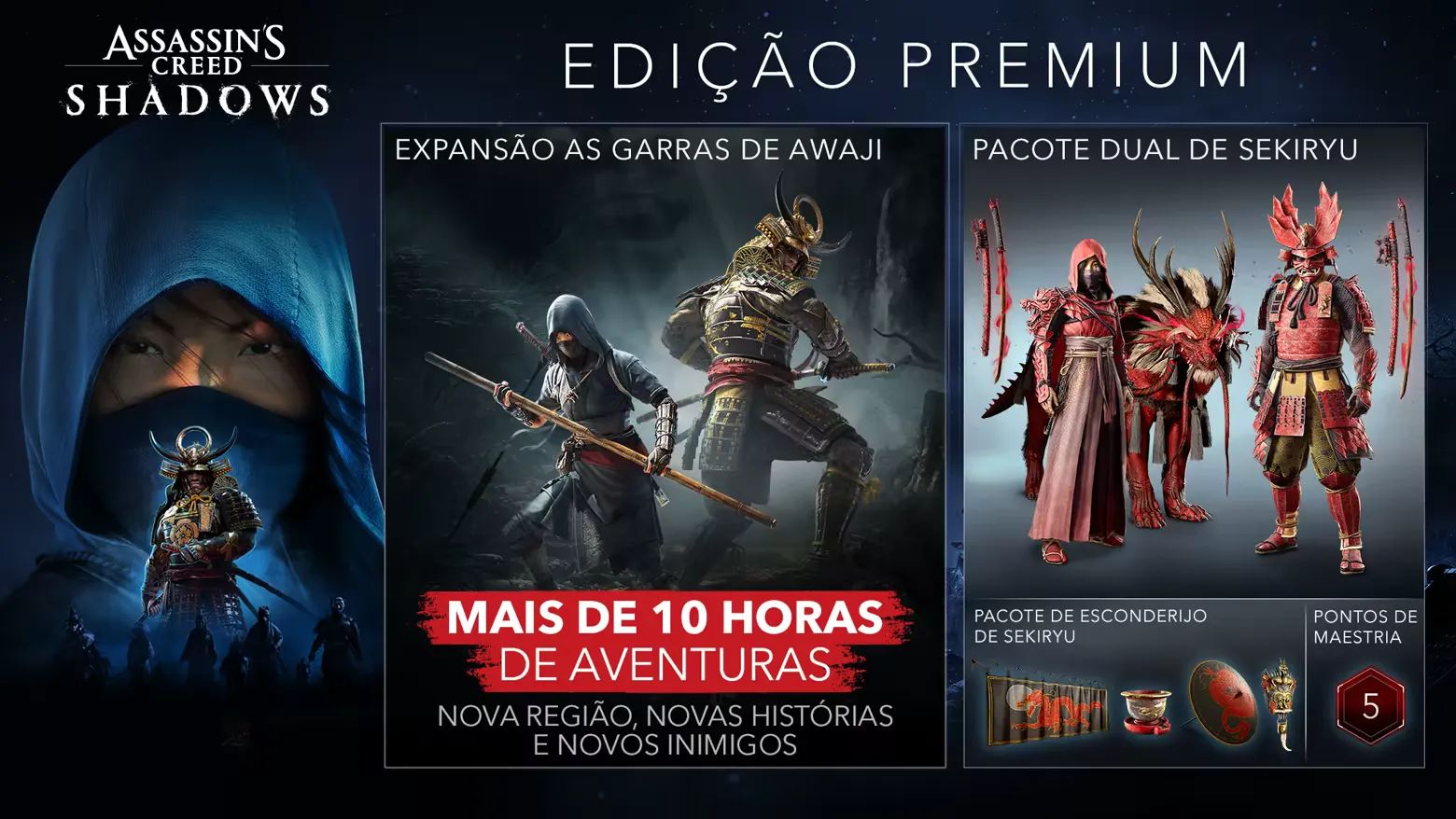 Assassins Creed Shadows samurai combat scene with enemies in an open field