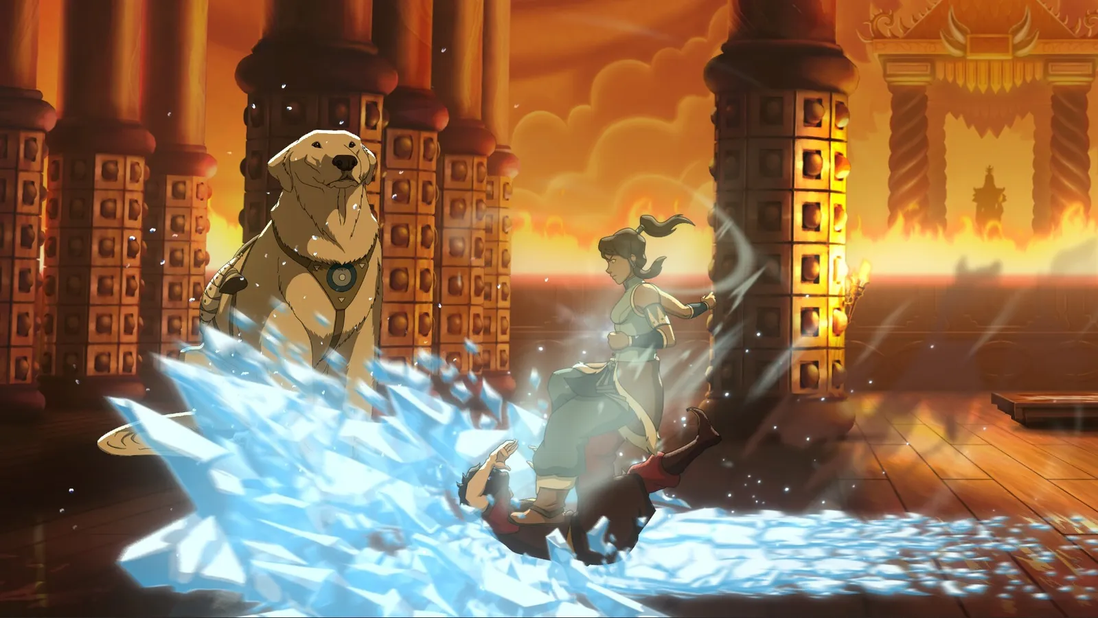 Avatar Legends The Fighting Game gameplay screenshot showing two characters in combat