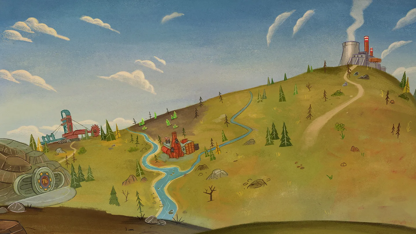 Fallout 76 wasteland key art from Bethesda Game Studios