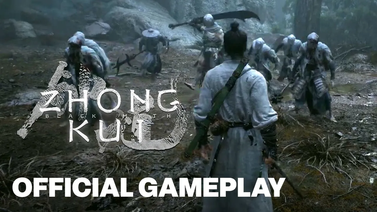 GameSpot broadcast capture of Black Myth Zhong Kui 15 minute gameplay showing grotesque boss fight
