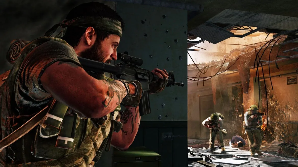 Call of Duty Black Ops franchise artwork on a PS5 storefront tile
