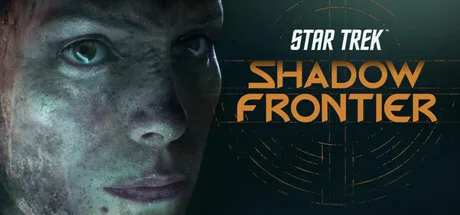 Star Trek Shadow Frontier key art showing Ro Laren in a dark spaceship corridor