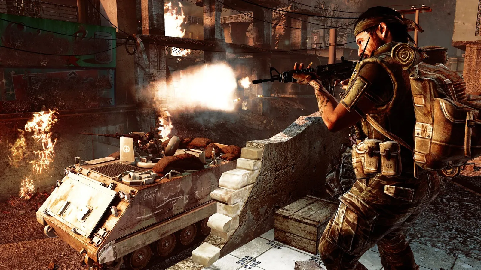 Call of Duty Black Ops campaign gameplay screenshot showing first-person action