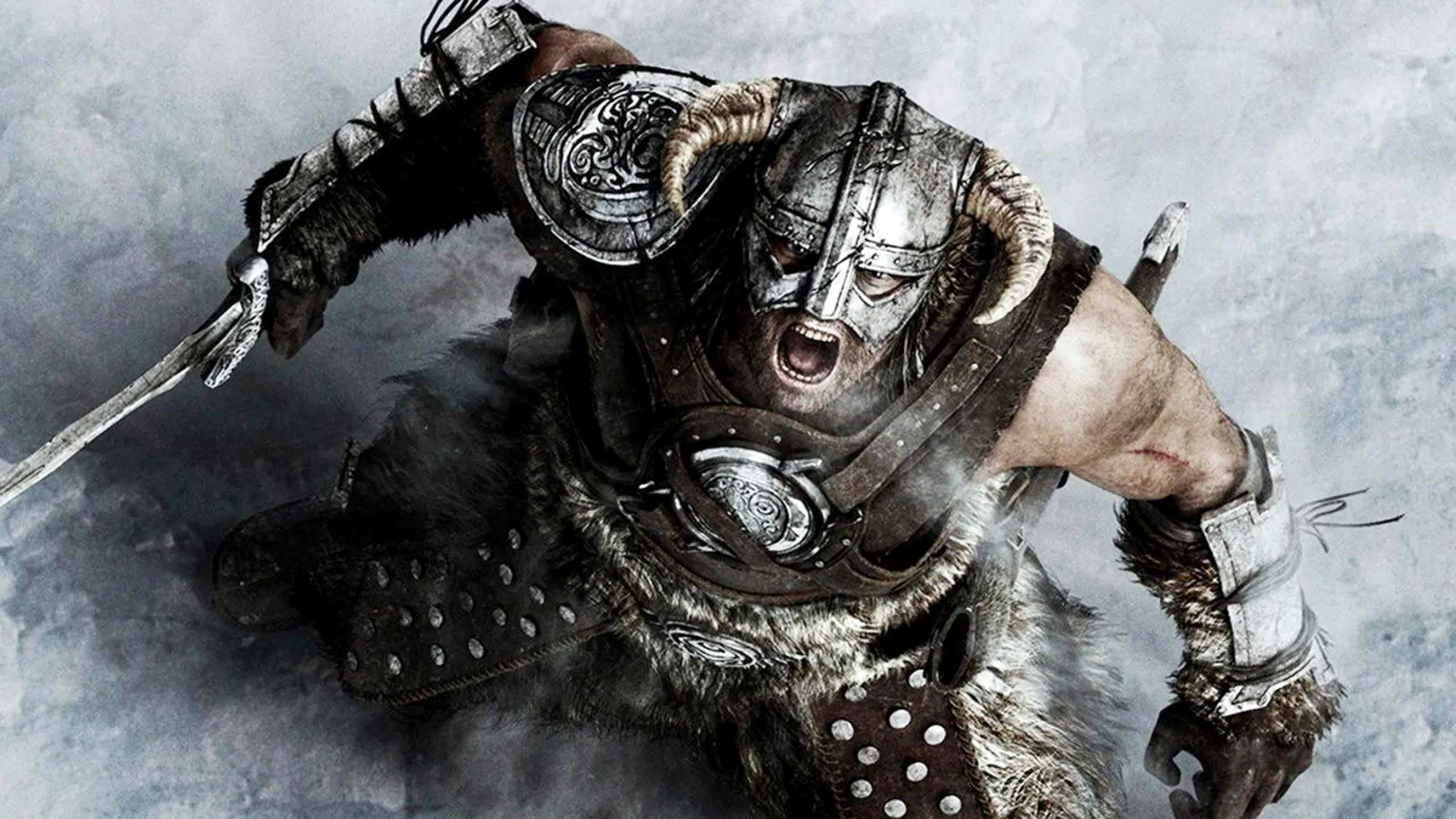 Skyrim warrior performing a dragon shout, the Fus Ro Dah shout referenced in the misread username