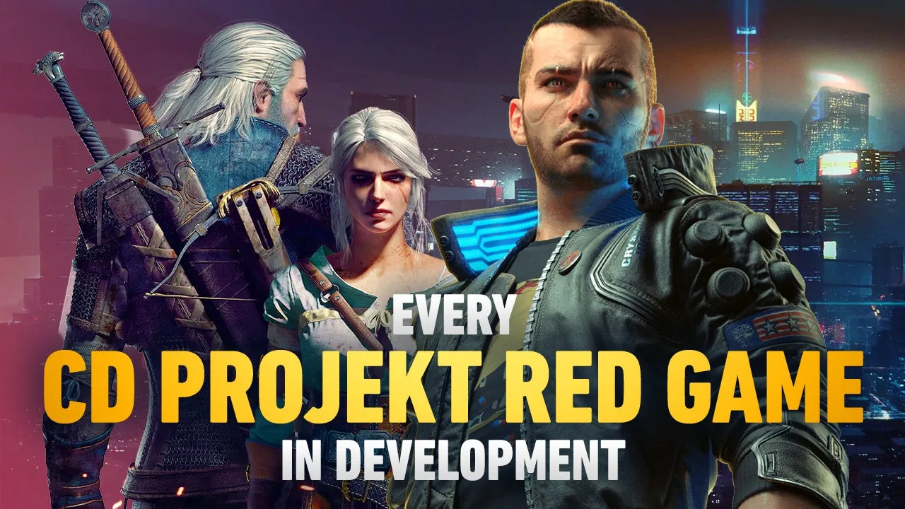 A CD Projekt Red promo image showing every game the studio has in development, including Polaris, Sirius, Orion, Canis Majoris, and Hadar.
