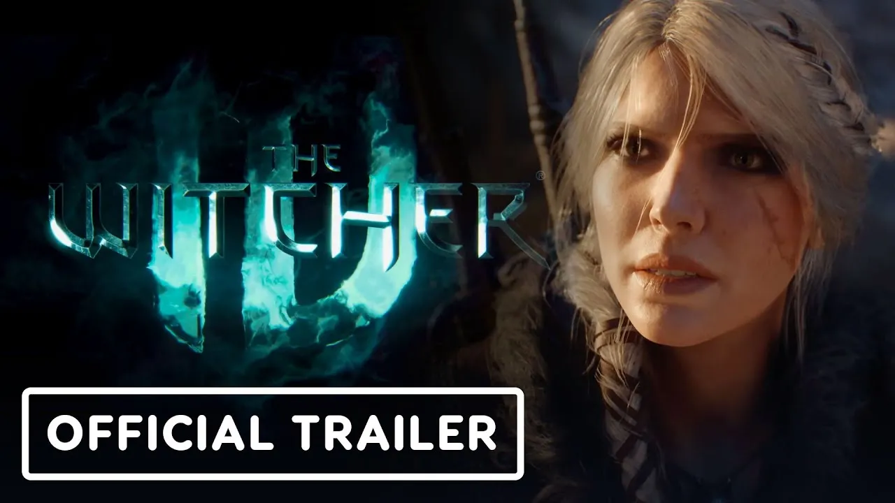 The Witcher 4 official cinematic reveal trailer screenshot showing Ciri facing a Bauk monster