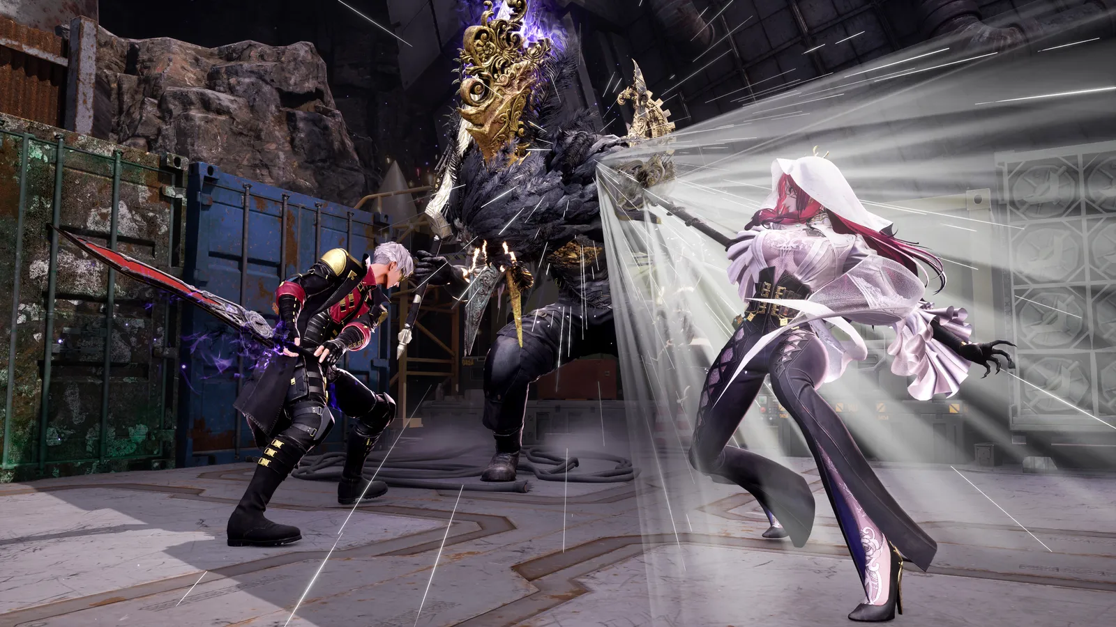 Liv Voda mid combo using the Chariot Rave Formae against enemies in Code Vein II Mask of Idris DLC.