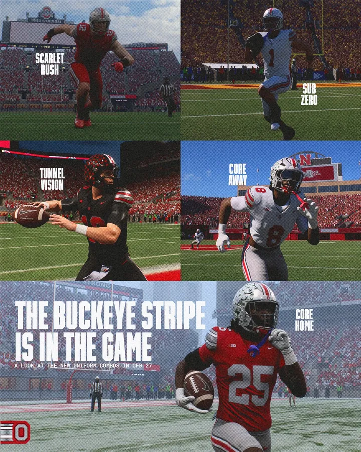 EA Sports College Football 27 official promotional image from EA Sports College Twitter account