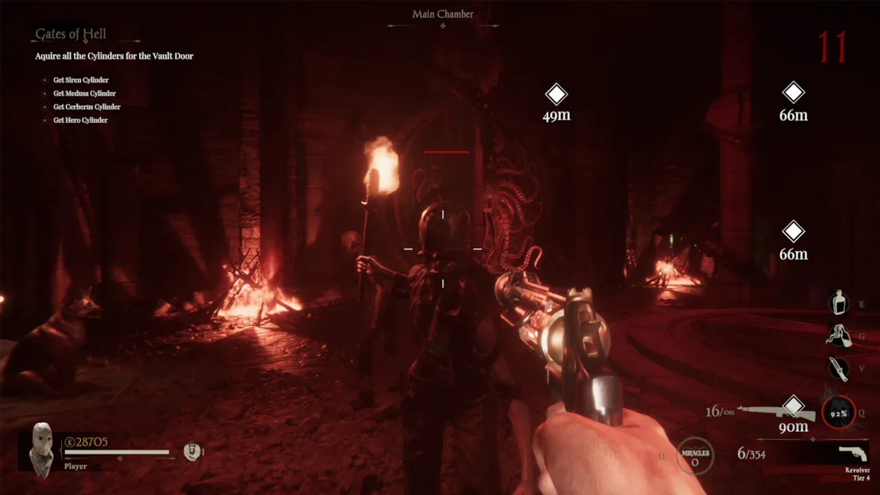 Official Sker Ritual screenshot from the Epic Games Store page showing the horror shooter gameplay