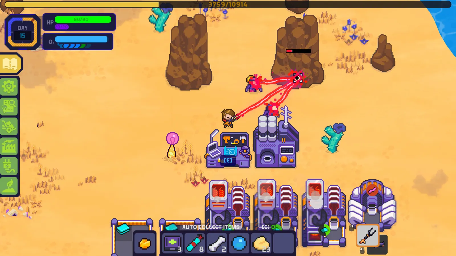 Nova Lands character exploring a colorful island