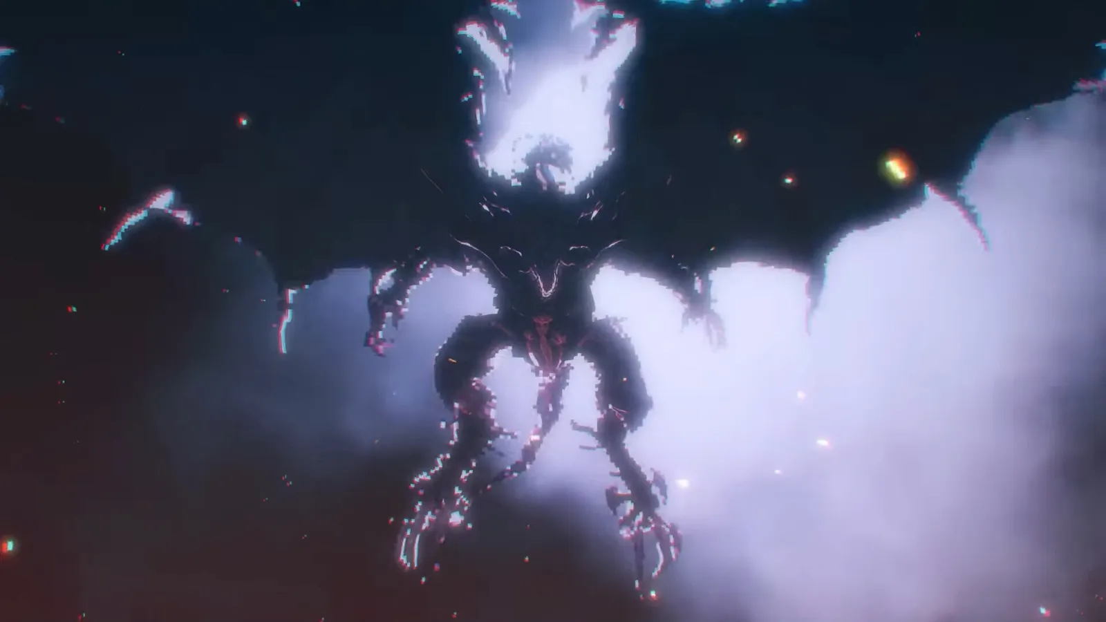 Final Fantasy Resonance HD-2D screenshot showing party characters in a pixel art environment with modern lighting effects