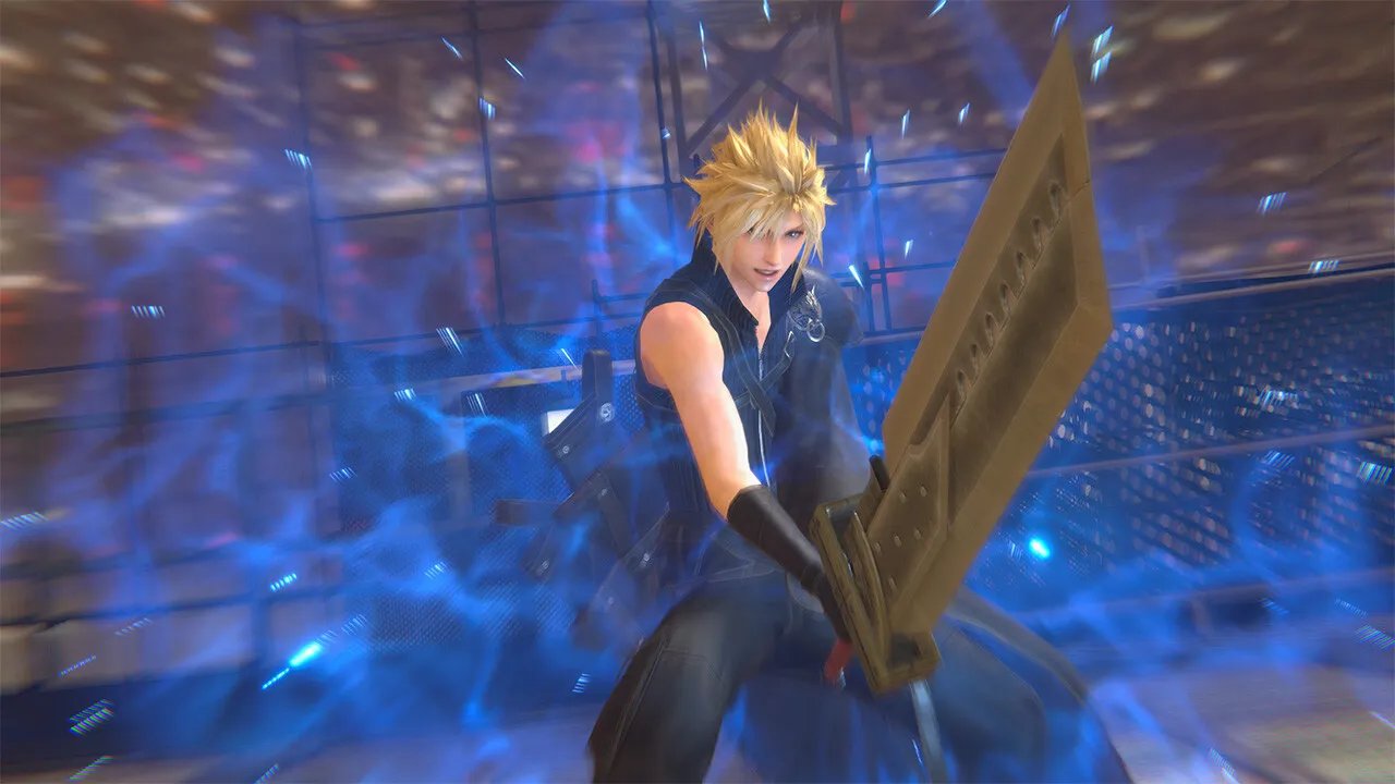 Final Fantasy VII Ever Crisis character selection and story mode interface