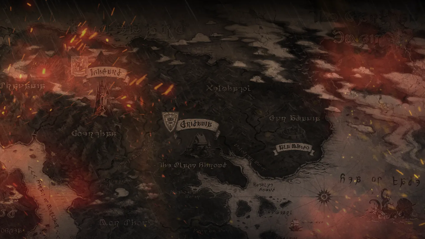 Final Fantasy XIV Online promotional background art featuring the Warrior of Light in battle