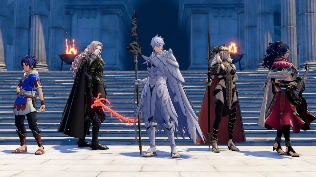 Fire Emblem Fortunes Weave battle scene screenshot on Nintendo Switch 2