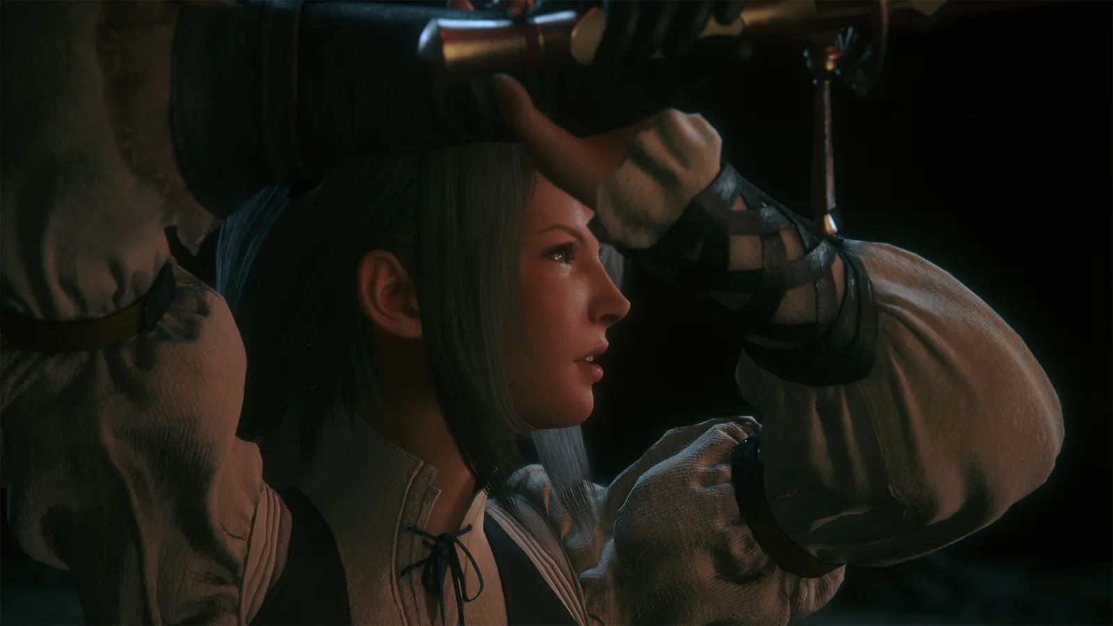 Final Fantasy XVI party shot with Clive and his allies standing together before a fight