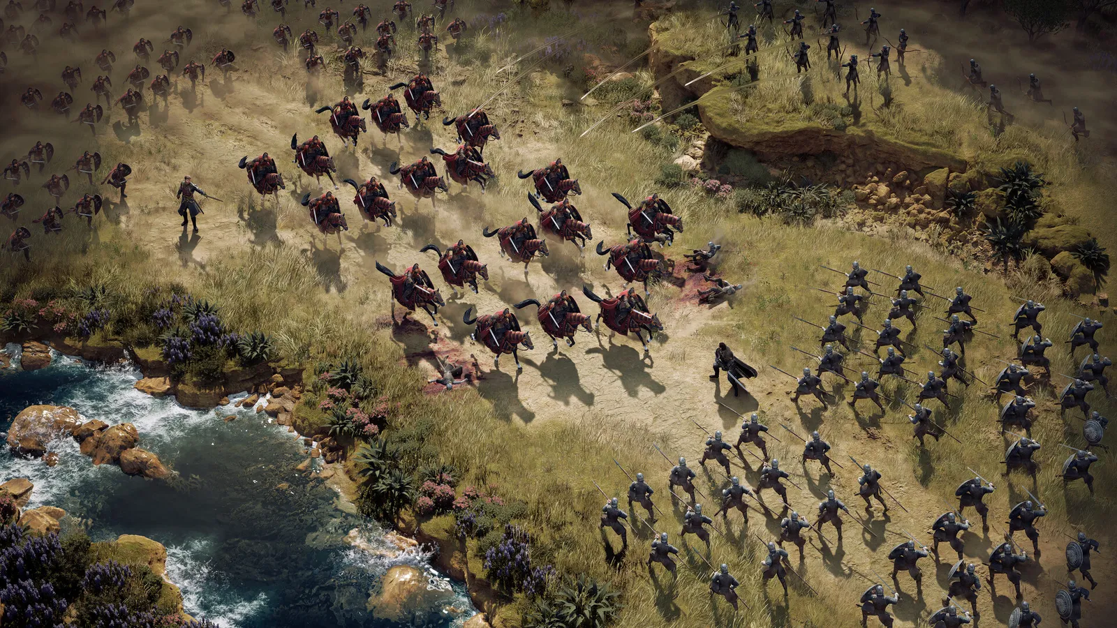 Official Game of Thrones War for Westeros screenshot of cavalry charging into a Westeros battlefield