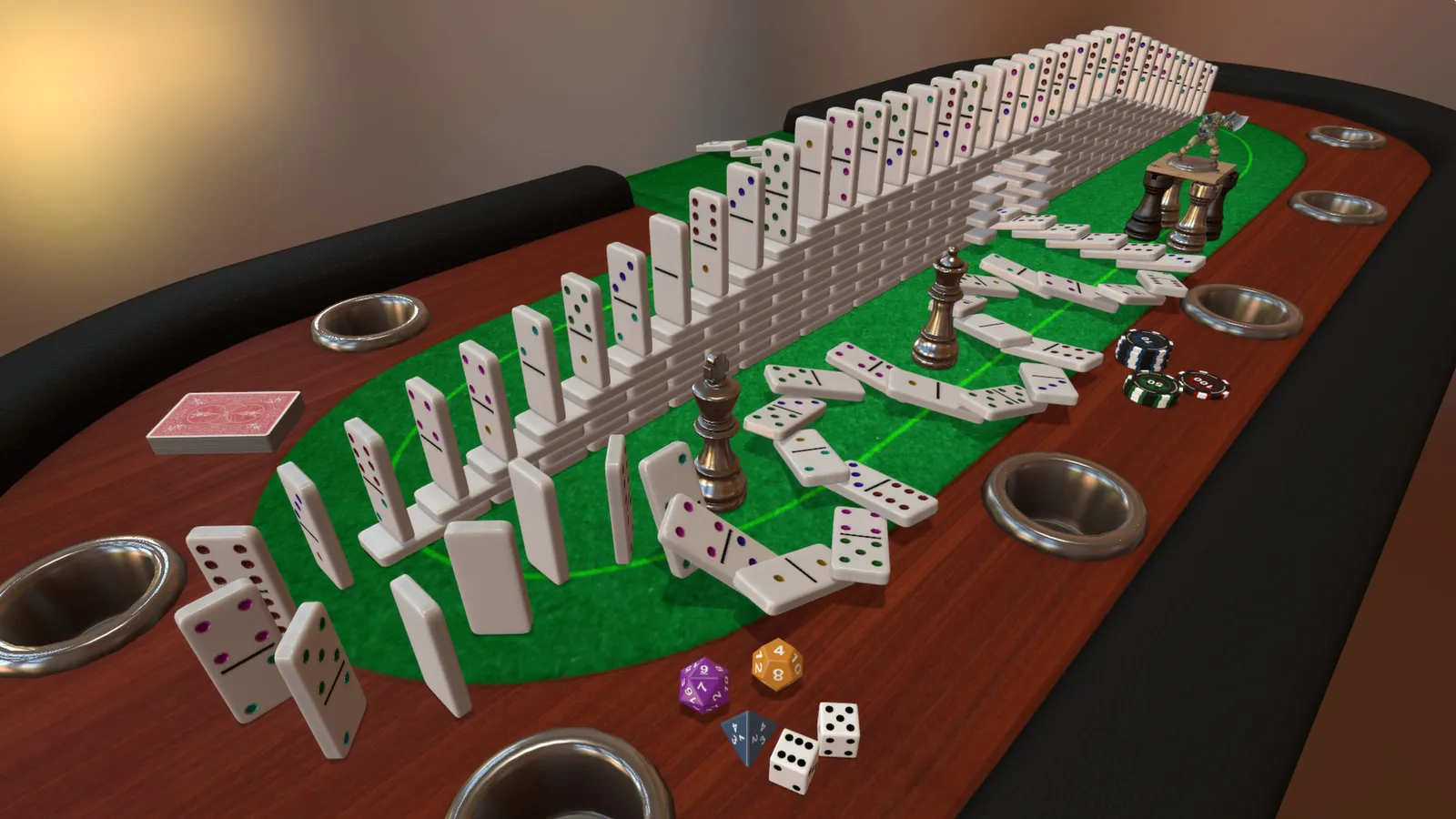 Tabletop Simulator board game physics sandbox on Steam showing game pieces and table layout