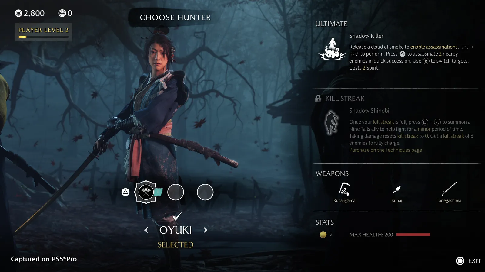Oyuki fighting with a kusarigama and kunai, Shadow Killer ultimate unleashing smoke in Most Wanted
