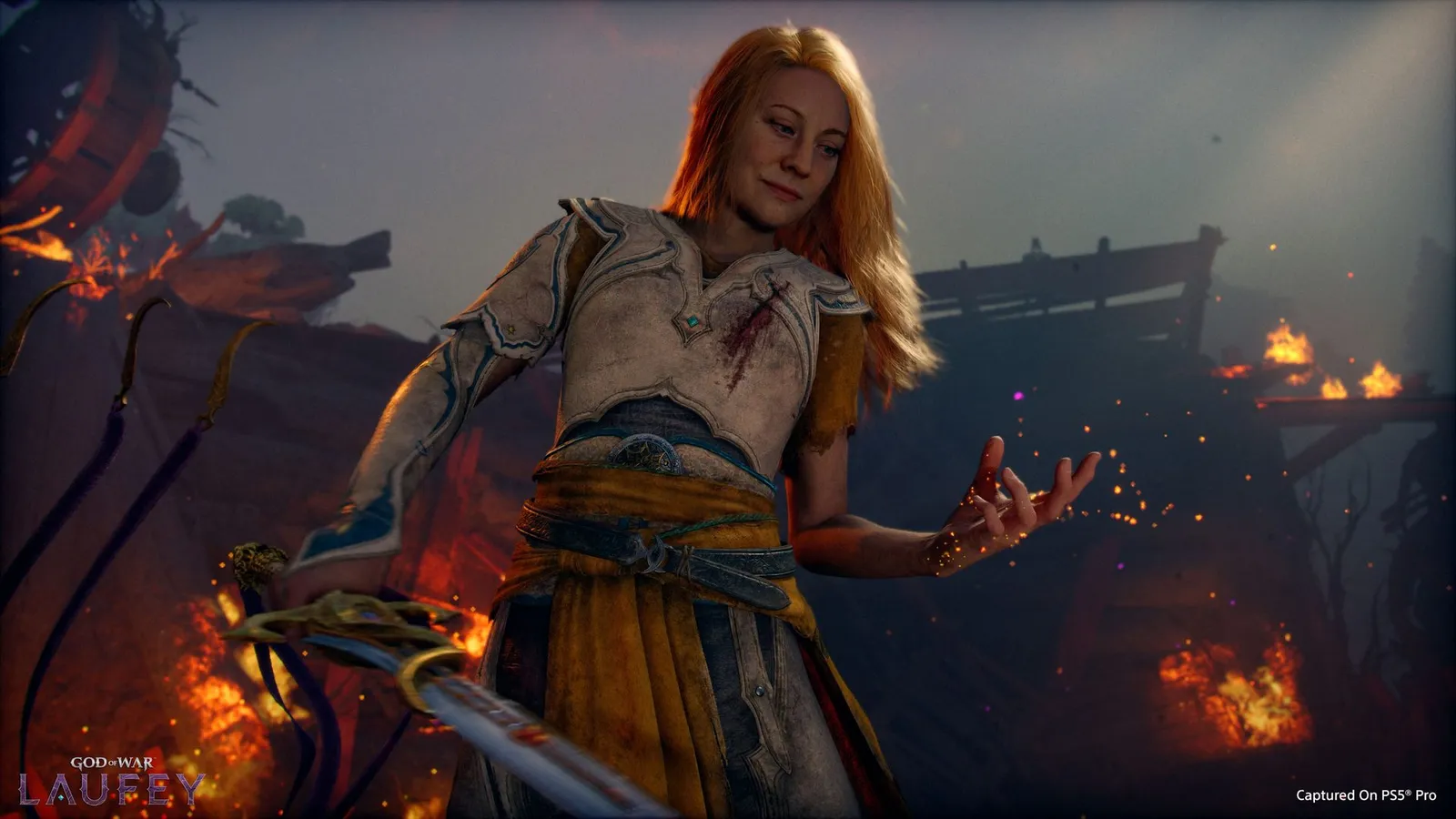 Promotional still from the God of War Laufey first look on the PlayStation Blog