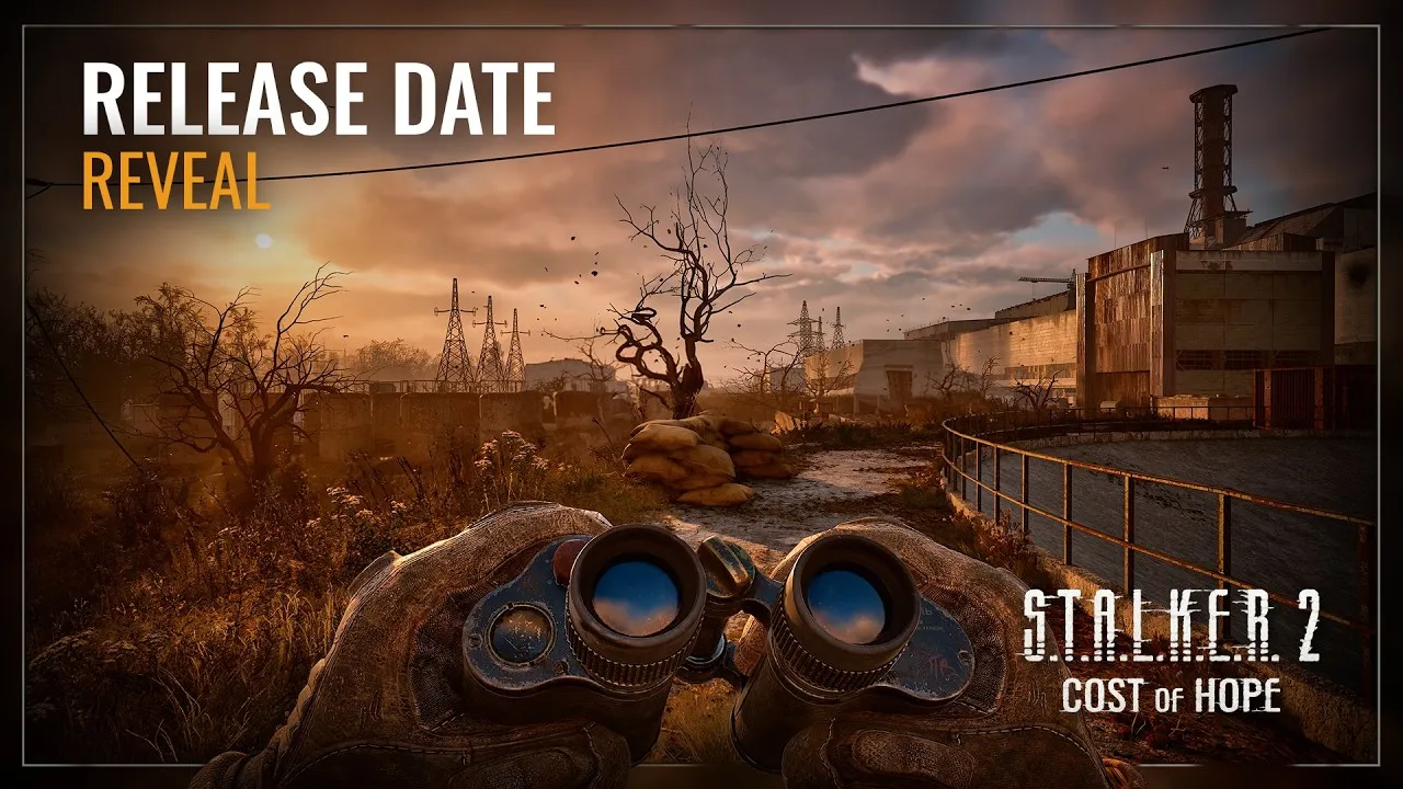 YouTube maxresdefault thumbnail for the official S.T.A.L.K.E.R. 2 Cost of Hope release date reveal trailer.