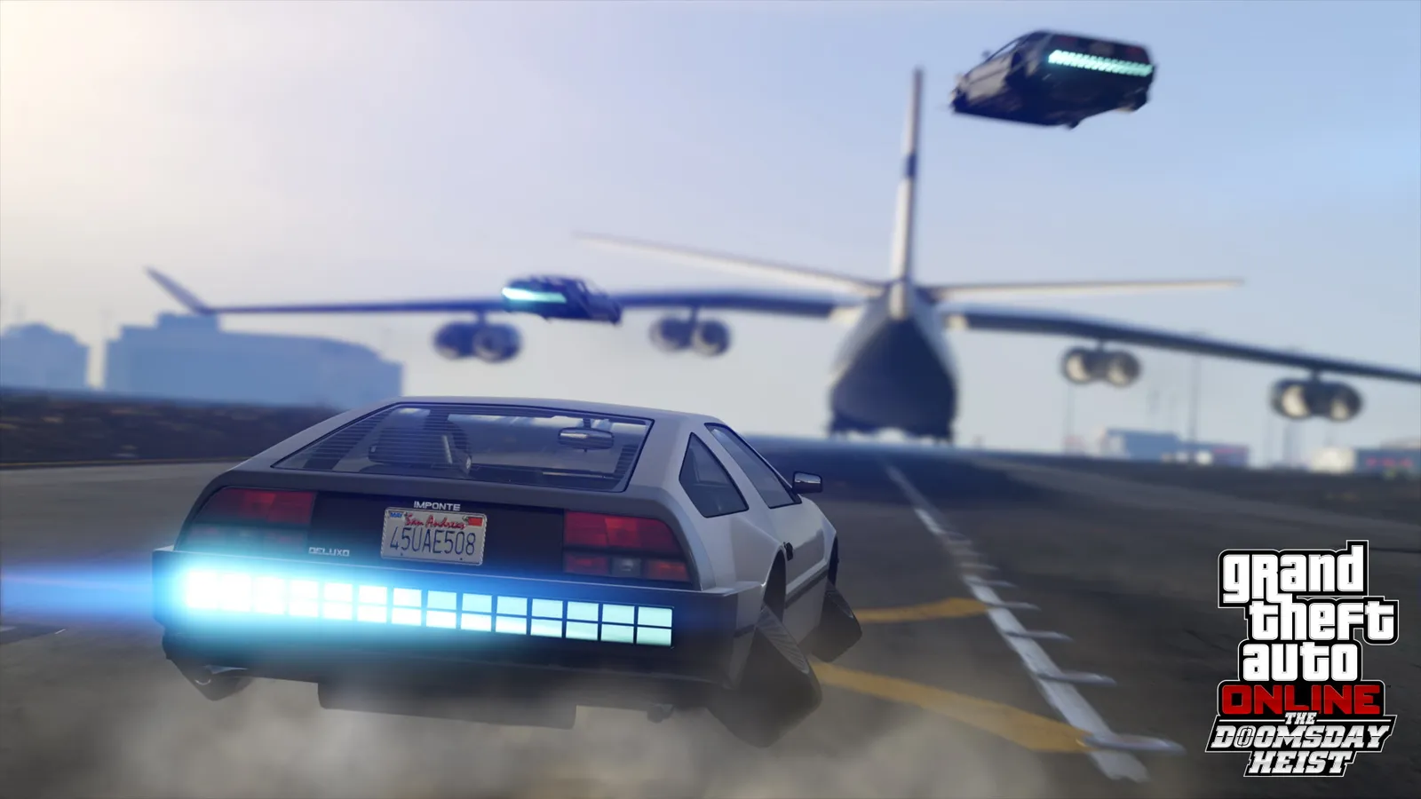 Grand Theft Auto V Legacy action scene screenshot from Steam store page