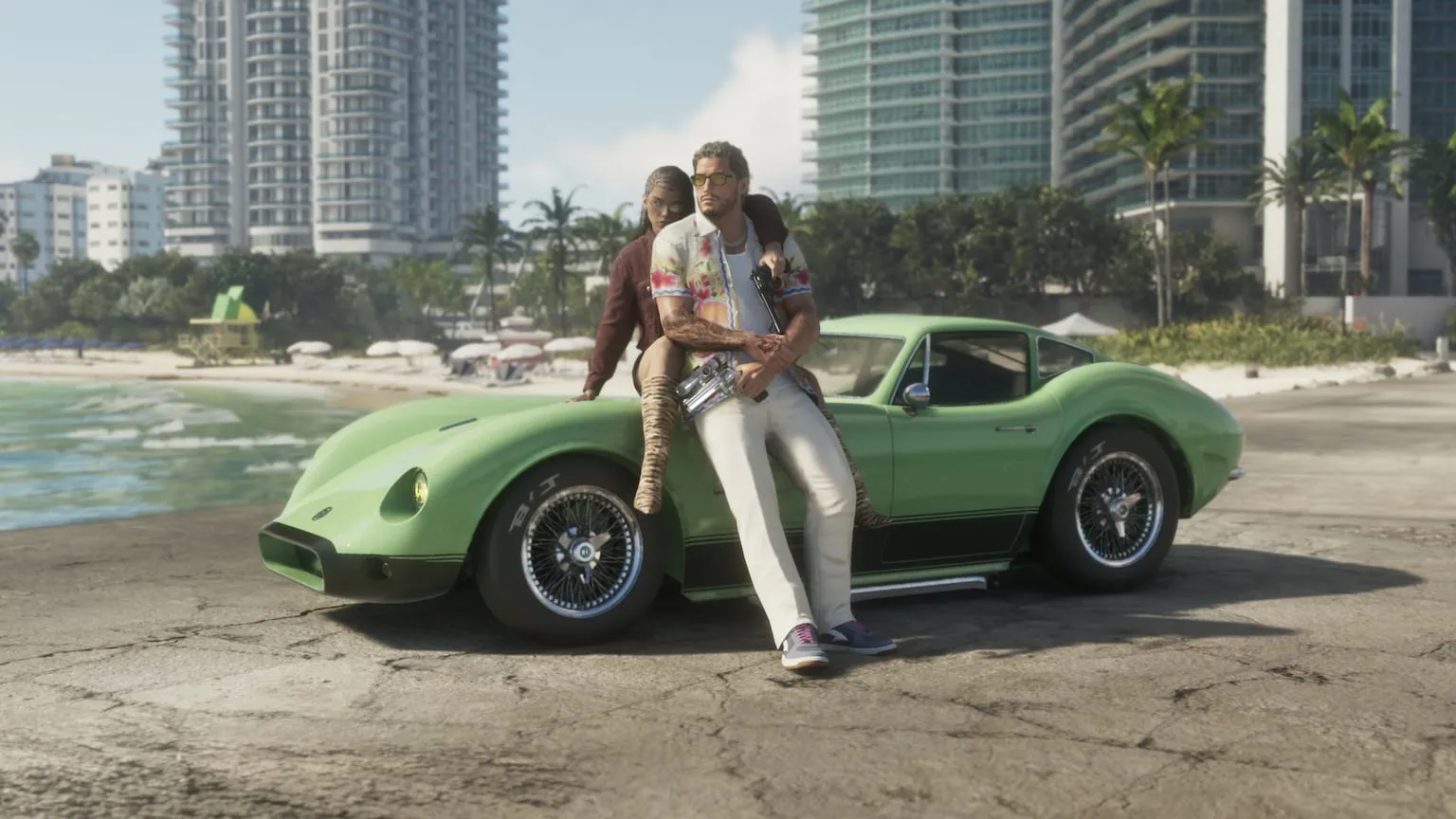 Official Rockstar Games artwork from the Grand Theft Auto VI website