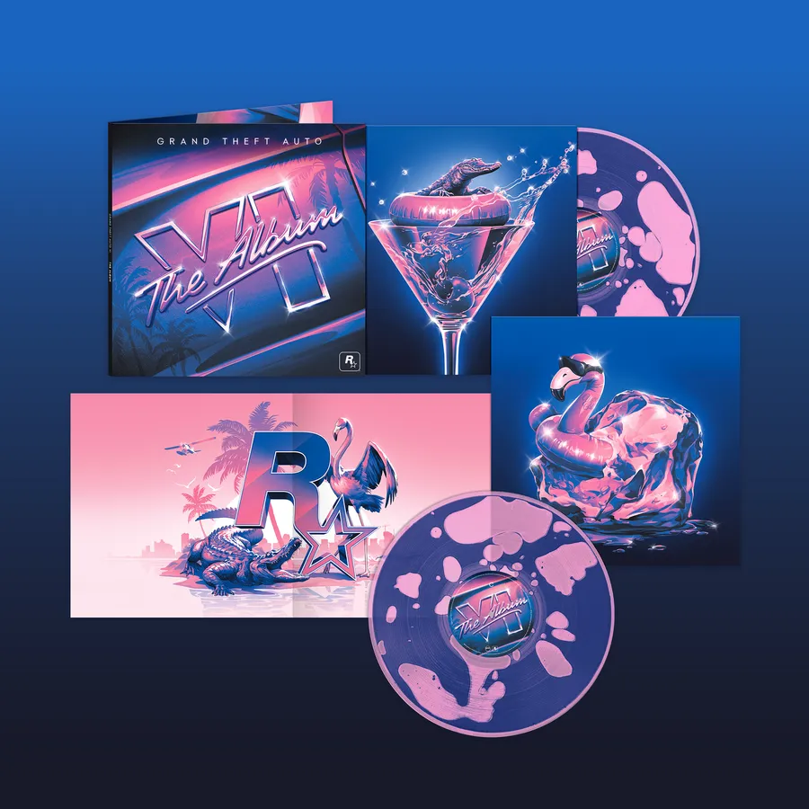 Grand Theft Auto VI: The Album limited edition vinyl packaging shown on the official store