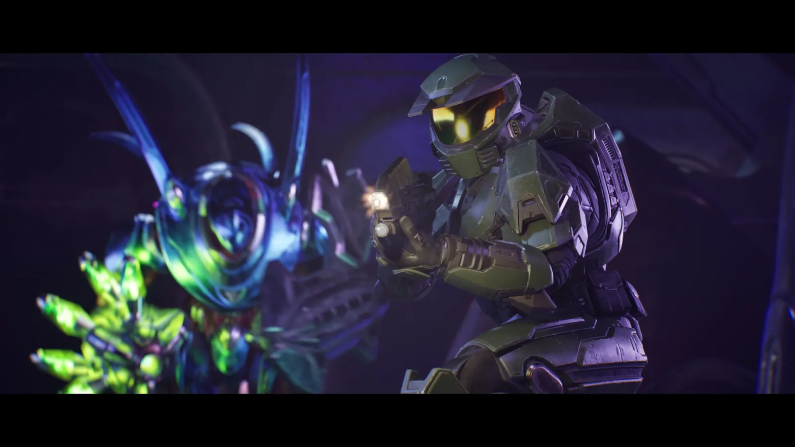 Halo Campaign Evolved campaign screenshot from Steam showing Master Chief on a Halo ring installation with sprint and four-player co-op support.