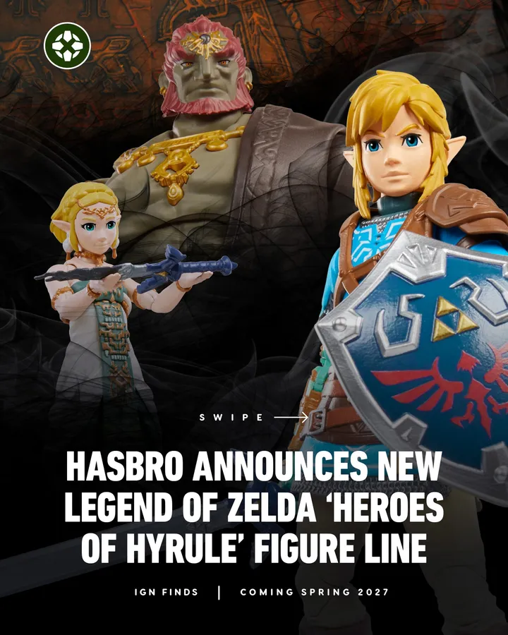 Hasbro Legend of Zelda Link 6-inch action figure with Master Sword and Hylian Shield