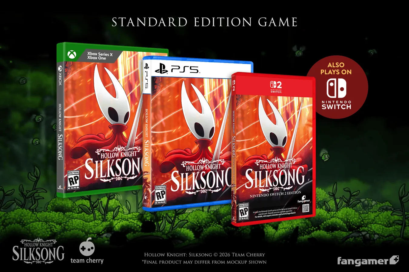 Hollow Knight Silksong physical edition PlayStation 5 box art with reversible cover