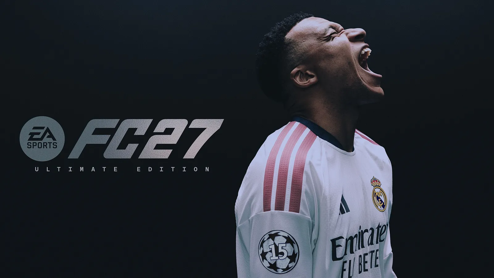 Kylian Mbappe on the official EA Sports FC 27 Ultimate Edition cover art