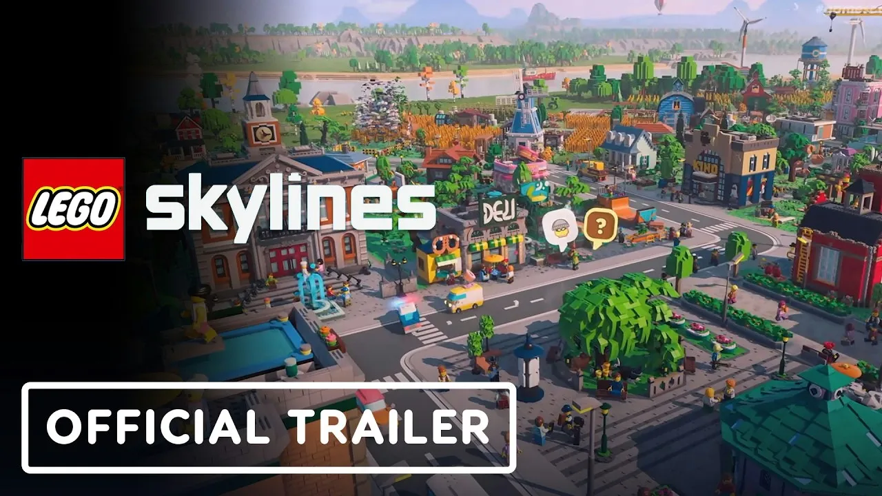 LEGO Skylines official announcement trailer art with the Iceflake Studios and Paradox Interactive credits