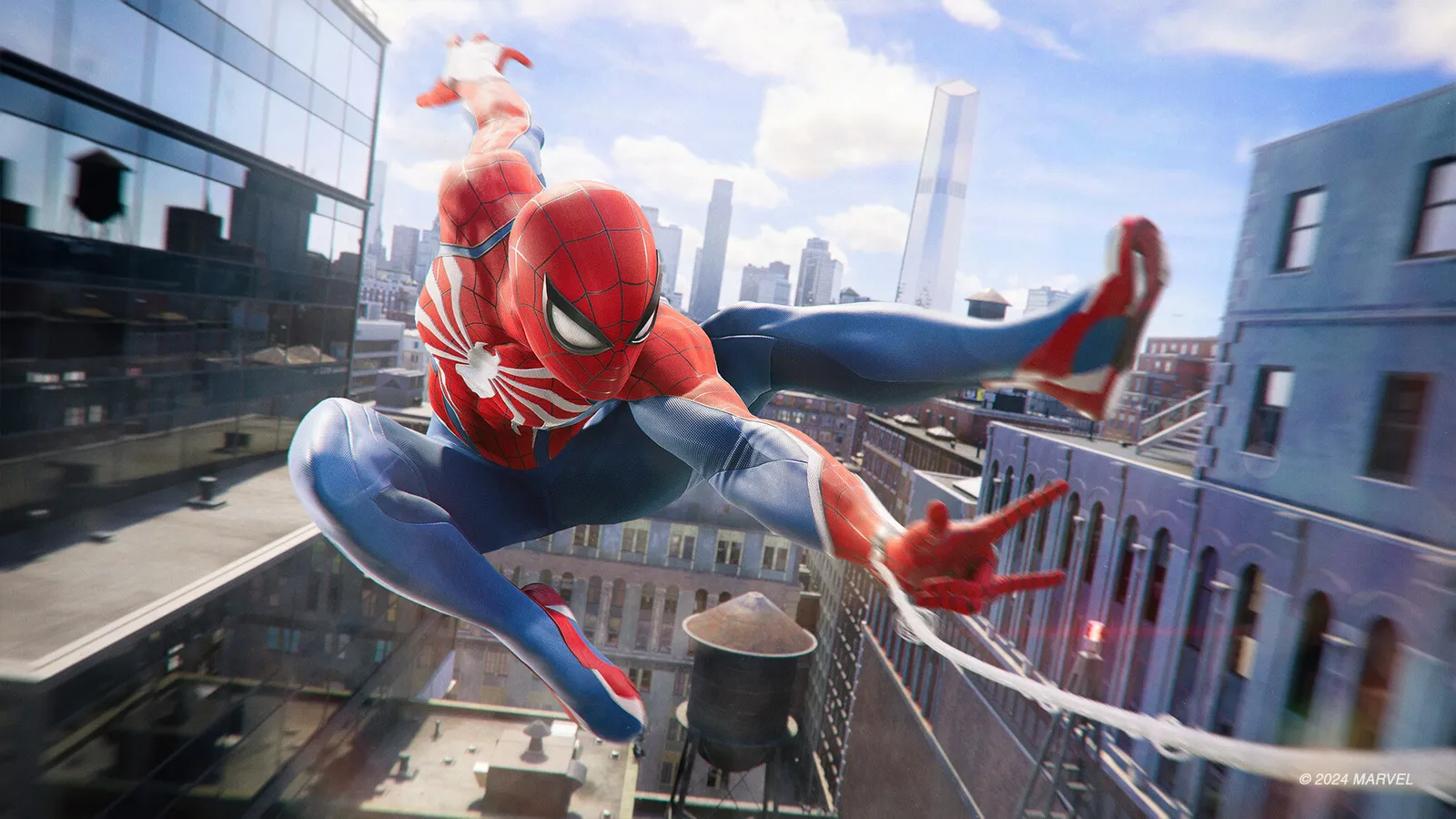Miles Morales using bioelectric powers in combat from Marvel's Spider-Man 2