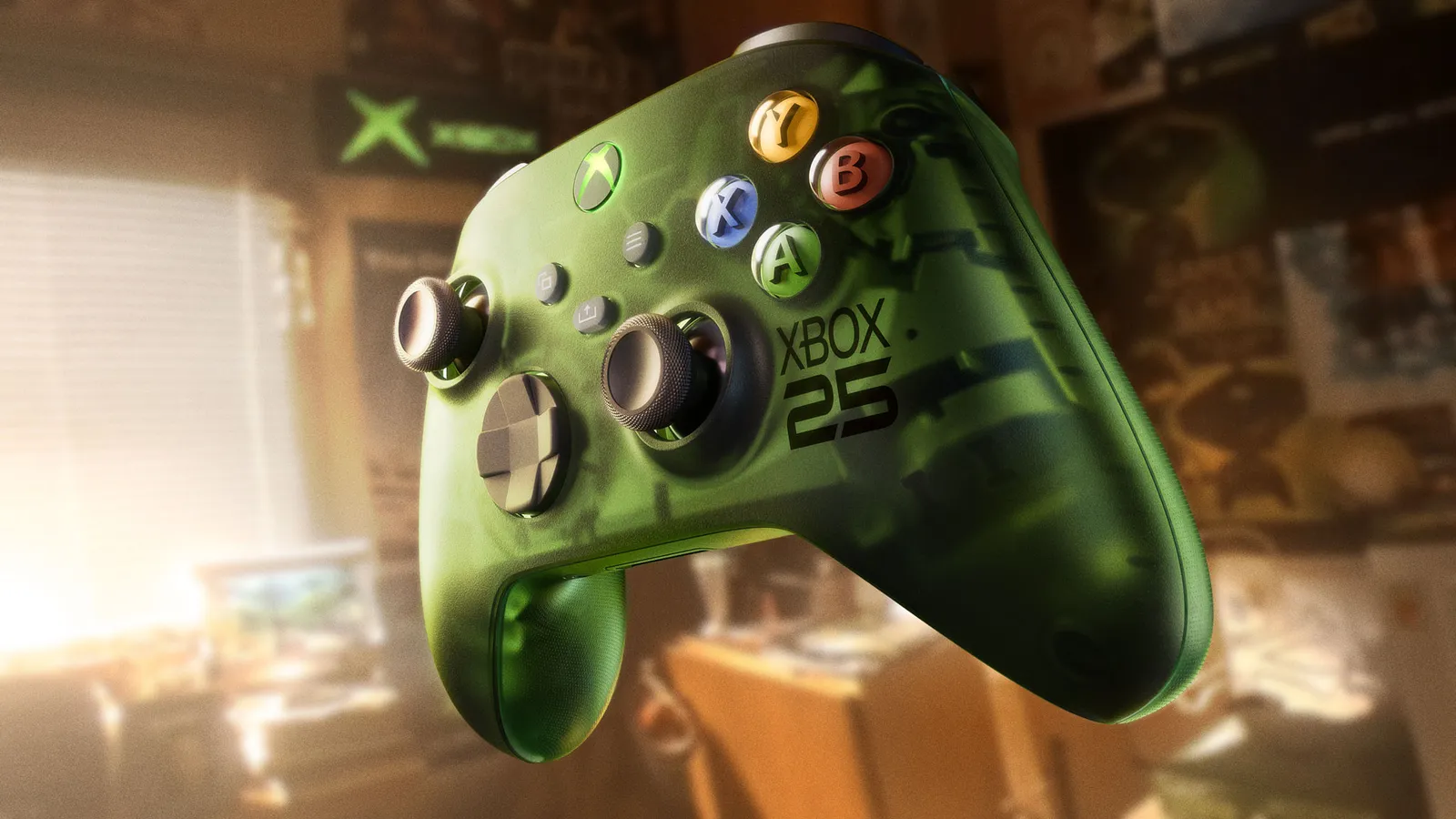 Xbox Wireless Controller X25 special edition with translucent green shell