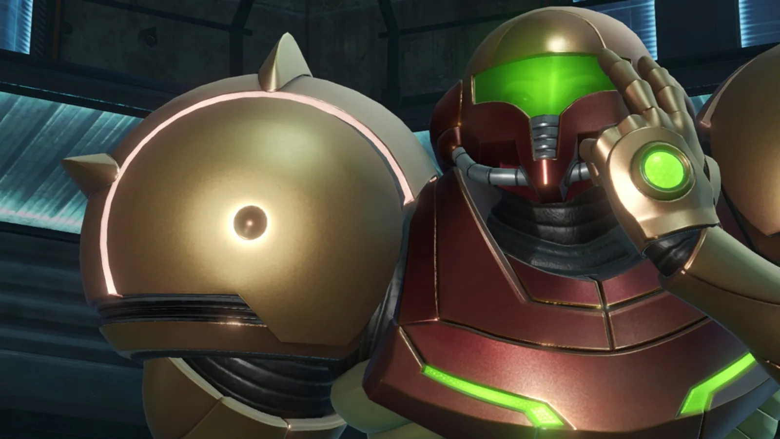 Official screenshot of Samus Aran exploring Tallon IV in Metroid Prime Remastered