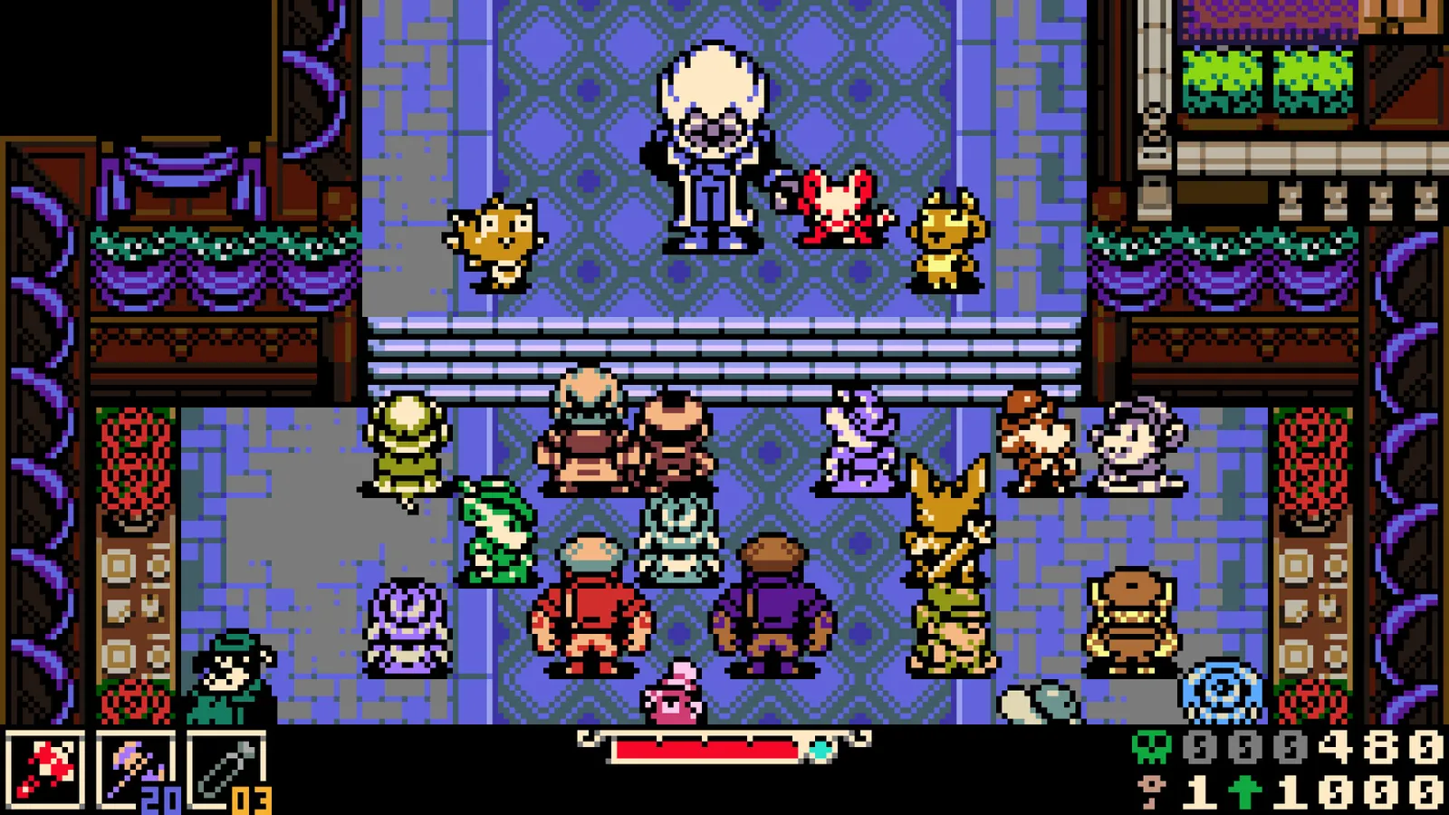Mina the Hollower pixel art screenshot showing combat and level design