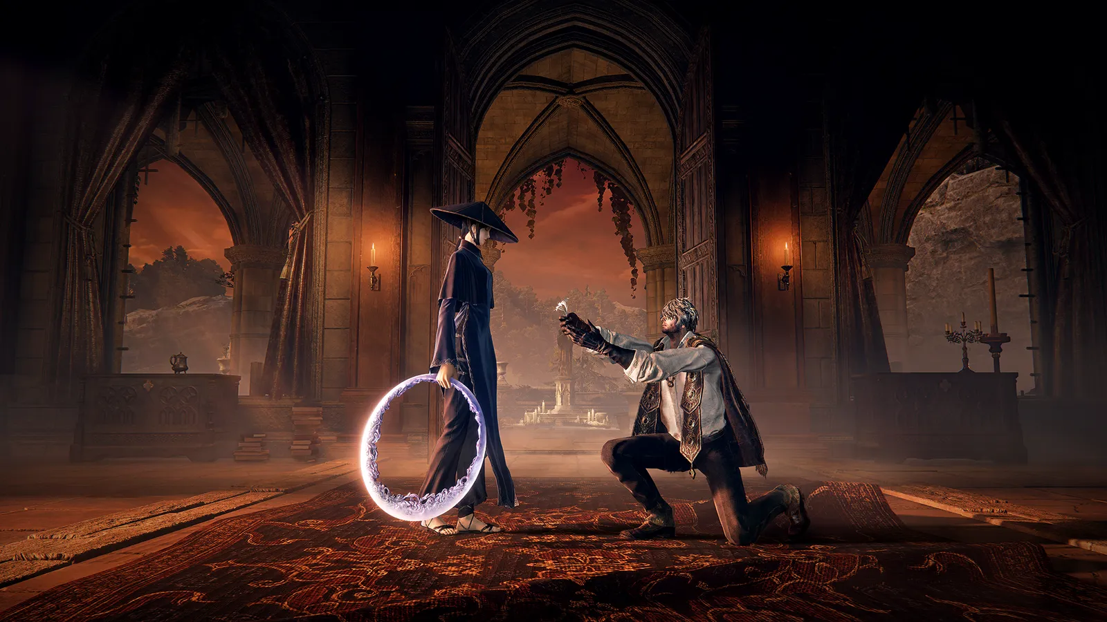 The Duskbloods customization hub area where Bloodsworn history and lore can be unlocked