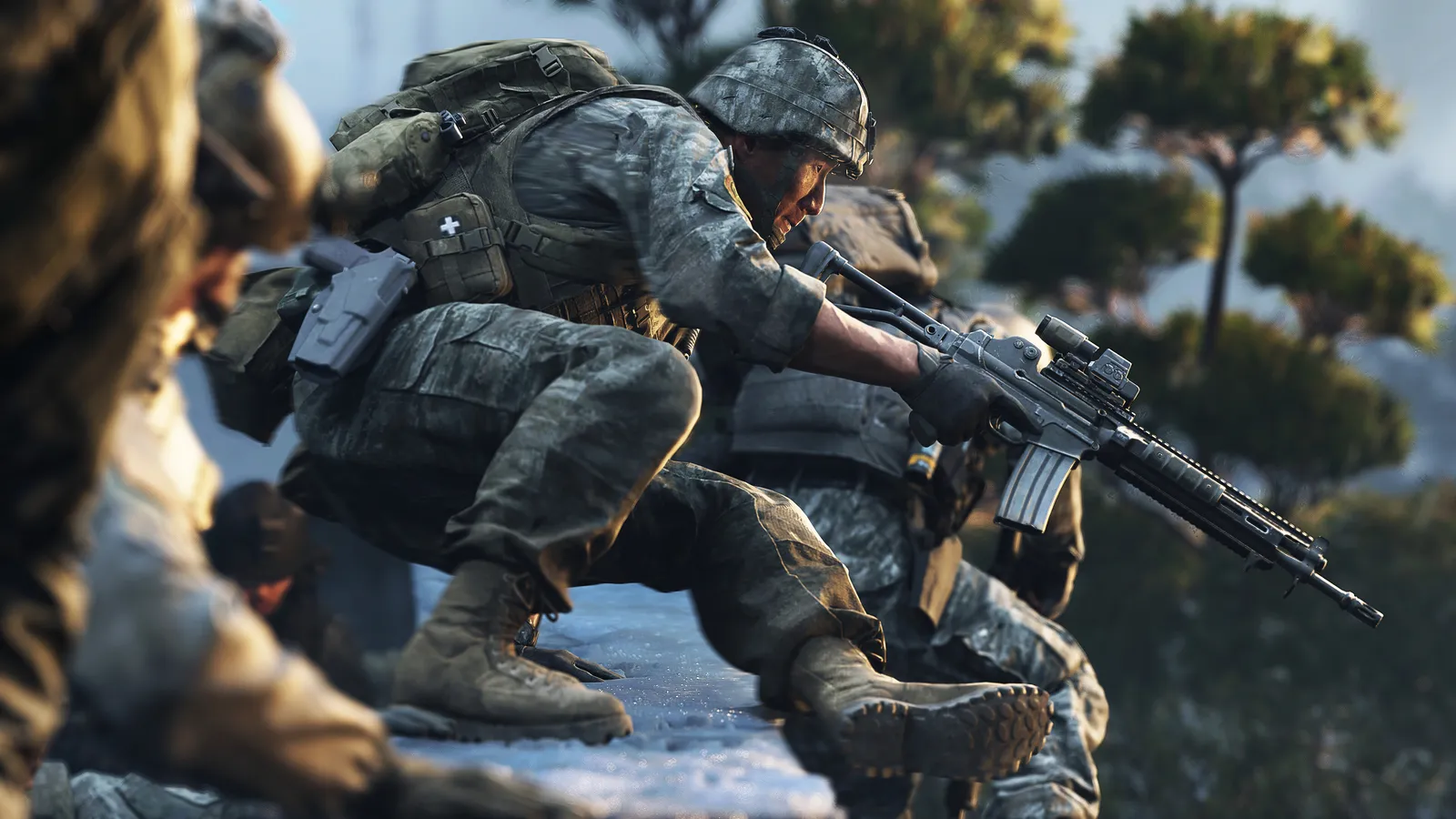 Call of Duty Modern Warfare 4 campaign screenshot of soldiers in combat