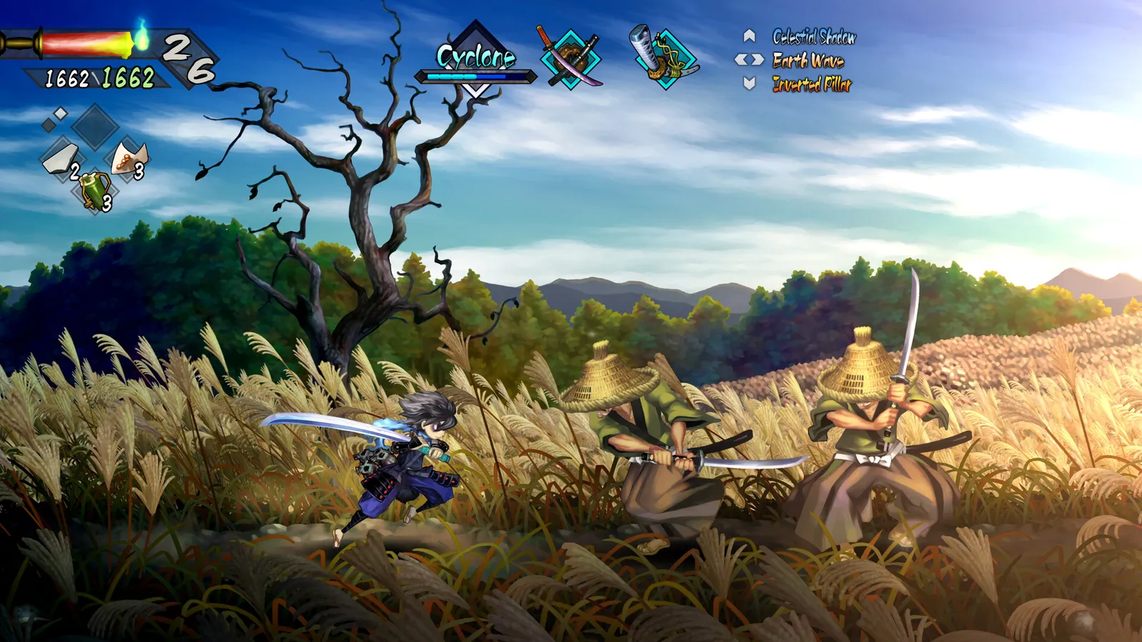 Muramasa Revenant Blades hand-painted environments showing Japans Genroku era landscape