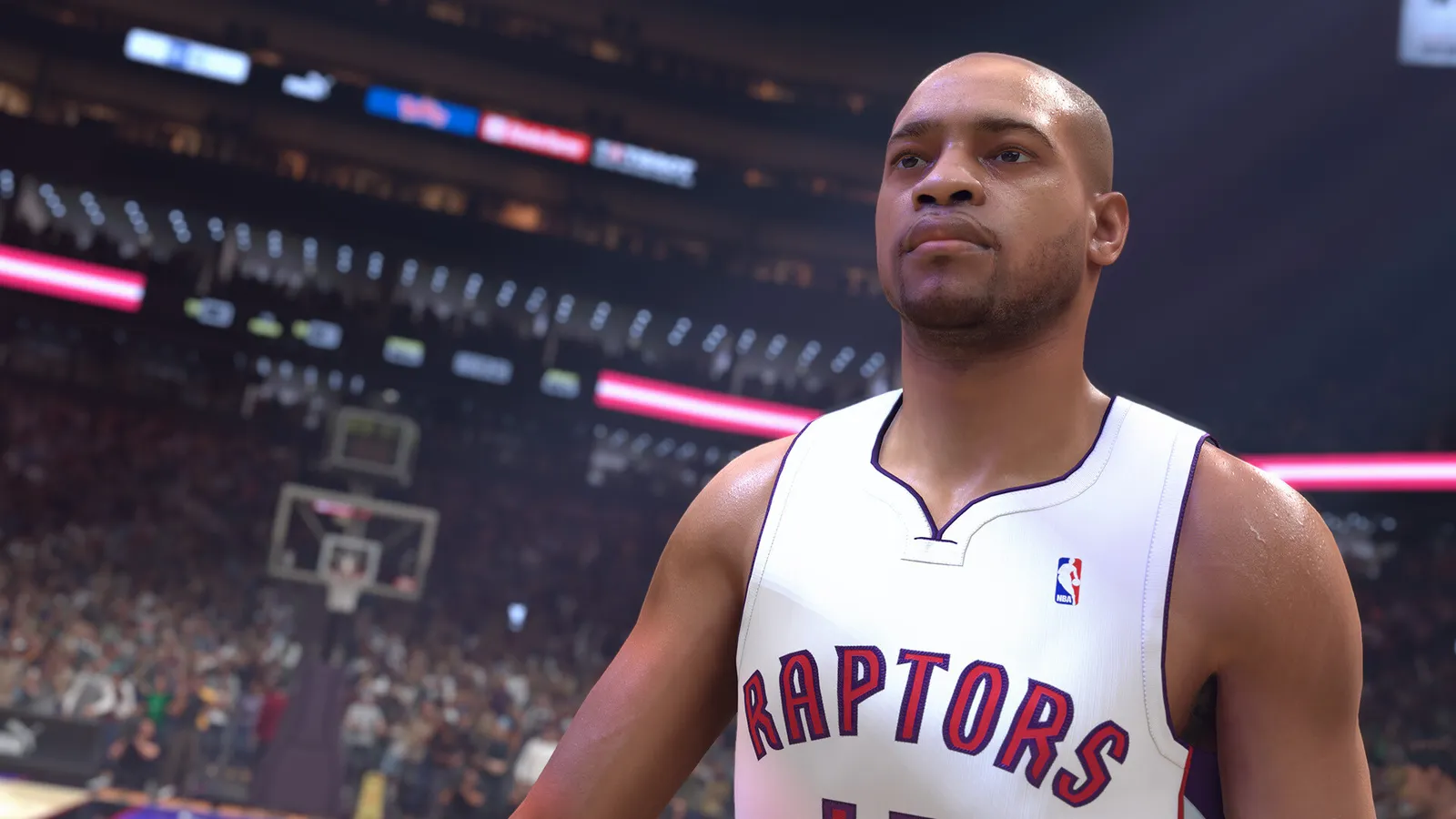 Official NBA 2K25 screenshot from the Steam store page showing a player on the court