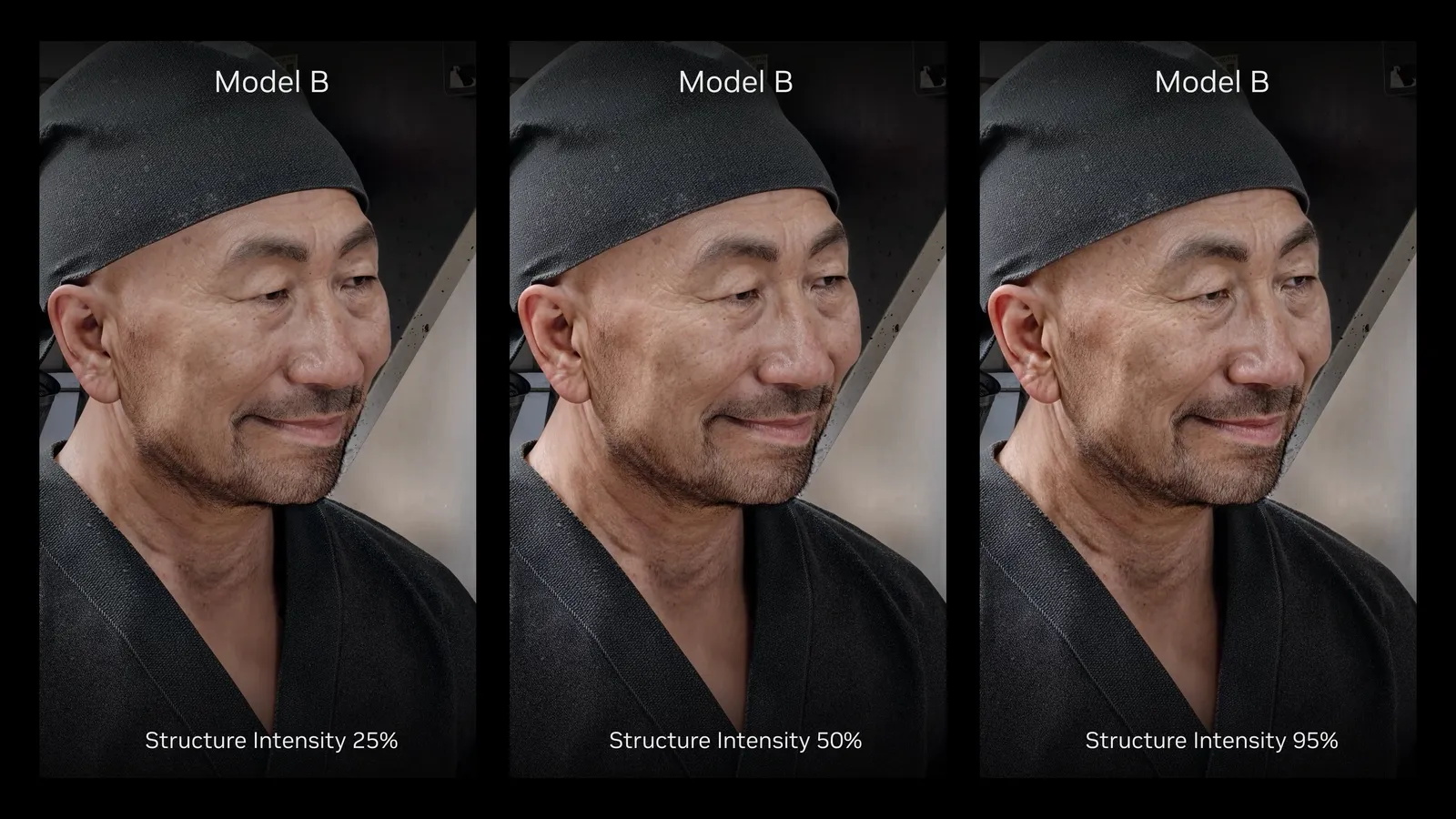 NVIDIA DLSS 5 structure intensity slider showing how the AI model is tuned per game