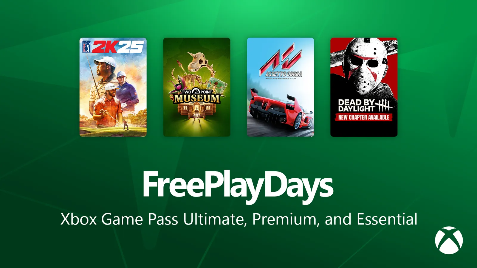 Xbox Game Pass promotional artwork showing the service branding and upcoming games
