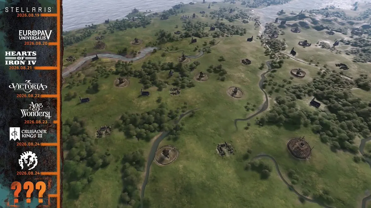 Official Paradox Interactive Gamescom Opening Night Live teaser thumbnail posted on X