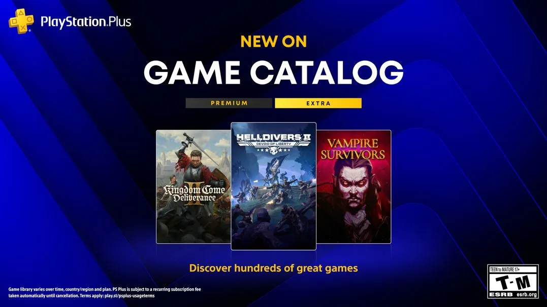 PlayStation Plus Extra and Premium August 2026 lineup hero image