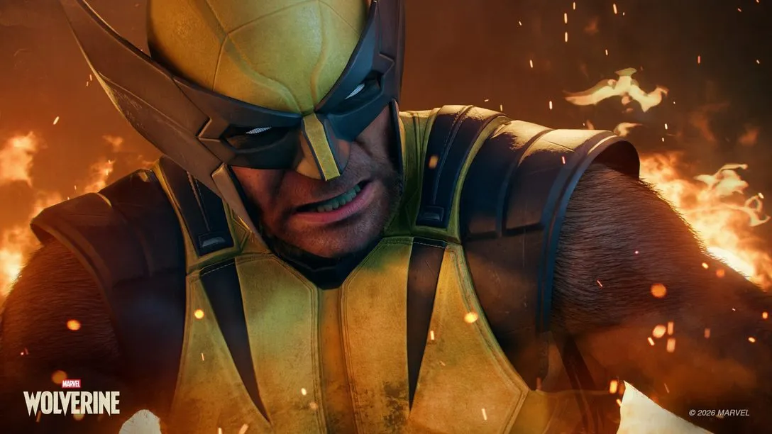 Marvel's Wolverine key art from the PlayStation blog announcement for Insomniac's upcoming action title