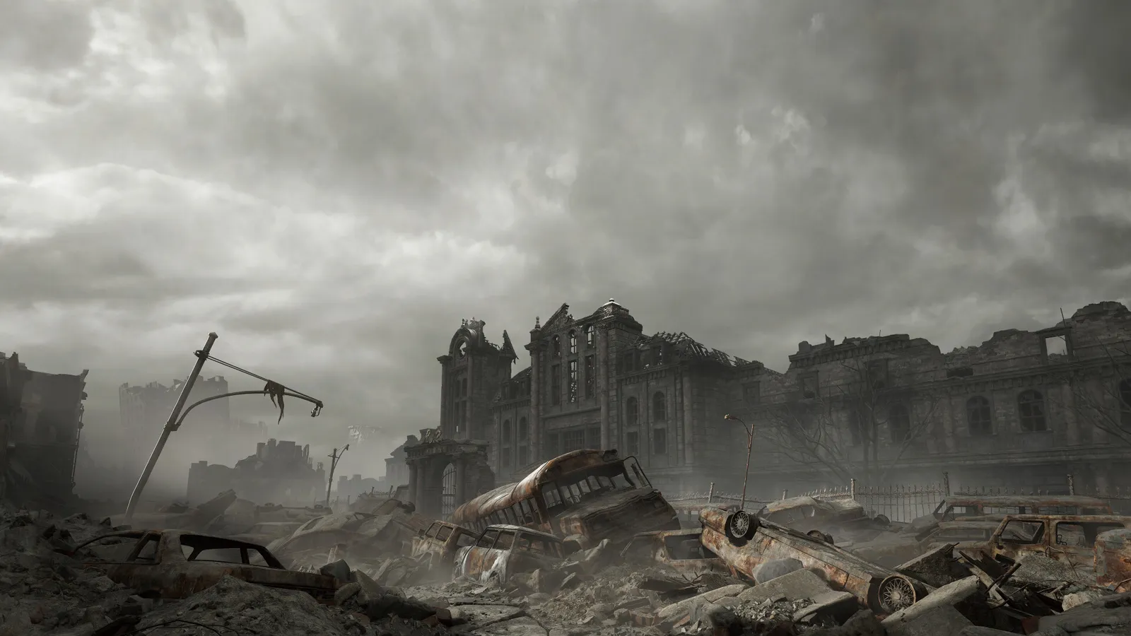 Resident Evil Requiem screenshot showing a tense gameplay moment in a dark setting