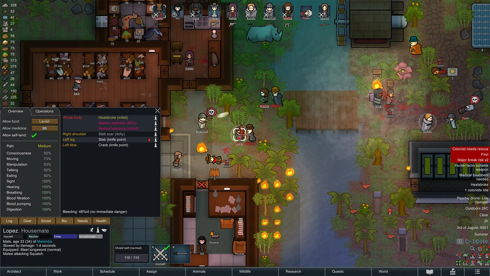 Official RimWorld gameplay screenshot from the Steam store page