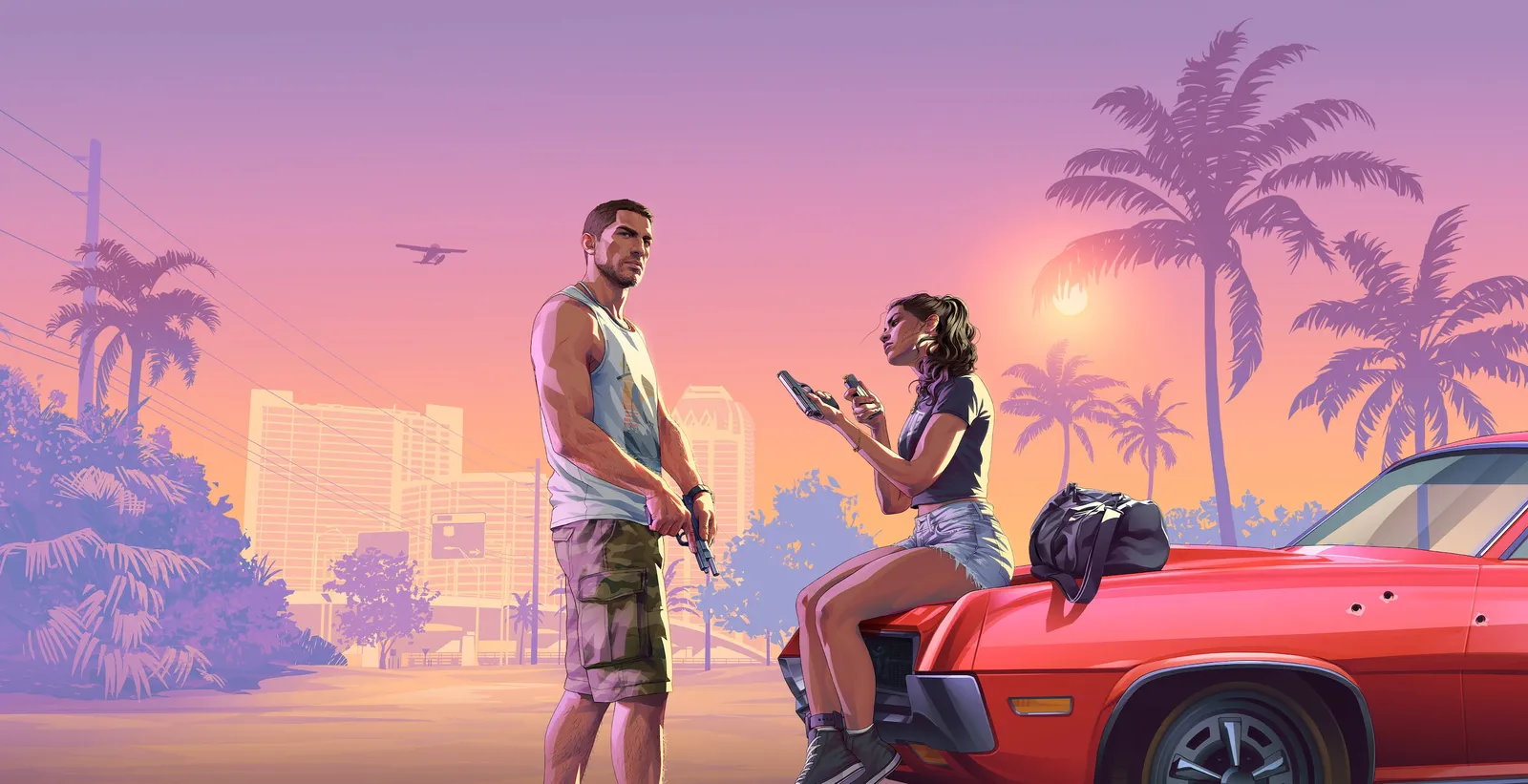 Official featured artwork for Grand Theft Auto VI from Rockstar Games