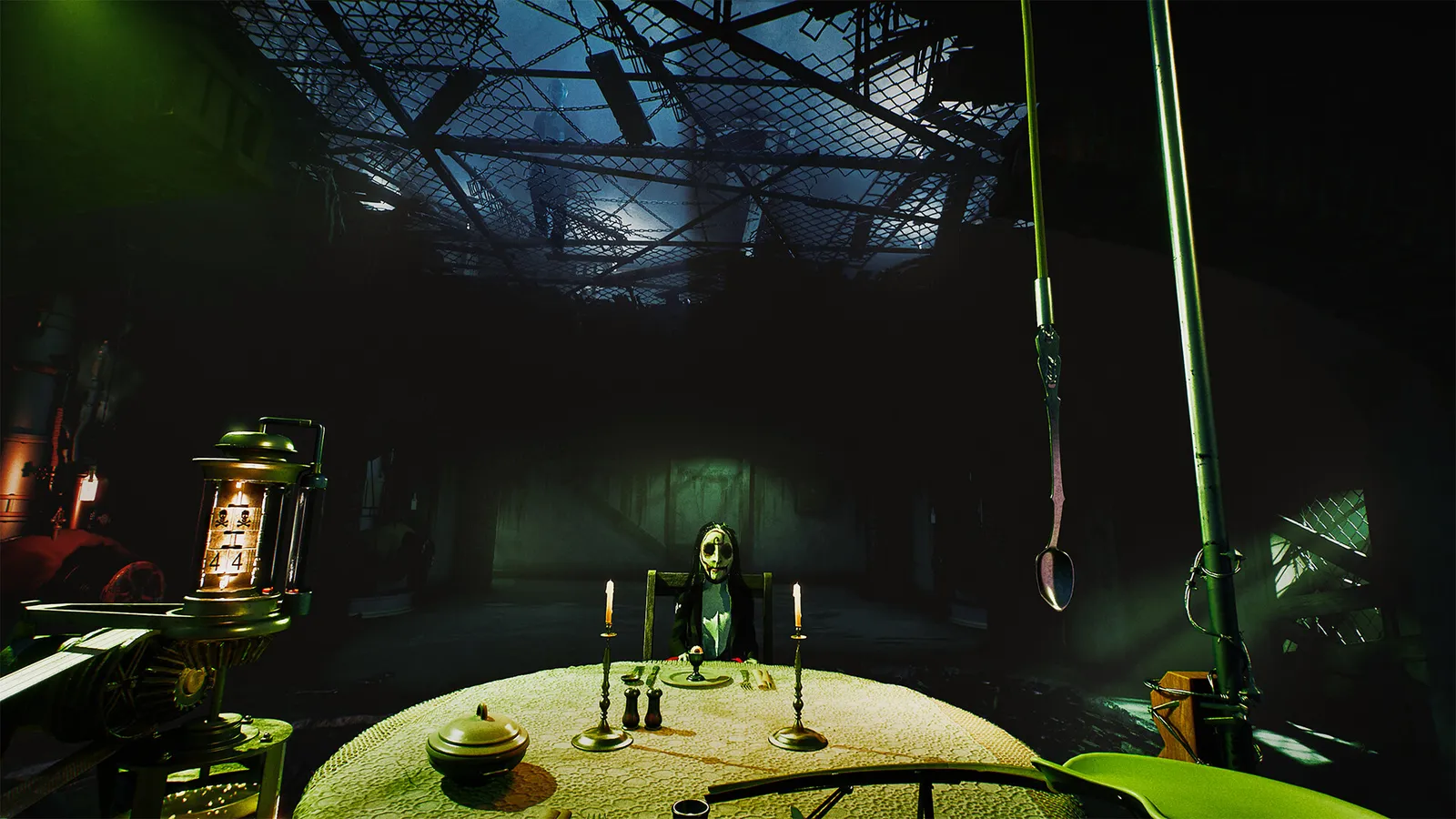 Official Steam screenshot showing SAW: Genesis trap maze gameplay